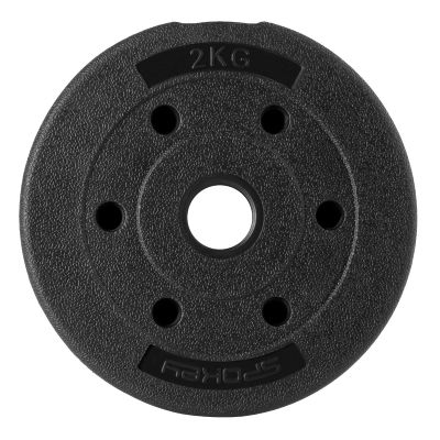 27. Zestaw hantli 4w1 (sztanga, hantle, kettlebell, podpórki do pompek) Spokey PONDUS SET 20 kg