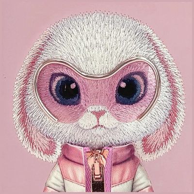 6. Etui Nimmy Cool&Cute 2.0 Rabbit na iPhone 17 Pro - różowe