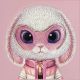 6. Etui Nimmy Cool&Cute 2.0 Rabbit na iPhone 17 Pro - różowe