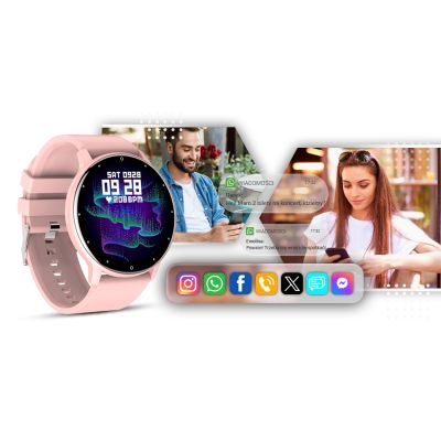 7. Smartwatch GIEWONT Różowy GW120-1
