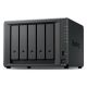 NAS Synology DS1525+, Tower, 5x 2.5"/3.5" SATA + 2x M.2 2280 NVMe SSD, AMD Ryzen V1500B, 8GB DDR4 (max.32GB), 2x 2.5GbE RJ-45, 2x USB 3.2, adapter 120W
