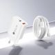 12. Ładowarka sieciowa Wozinsky WLS-20W 20 W USB-A USB-C z kablem USB-C - USB-C 1 m - biała