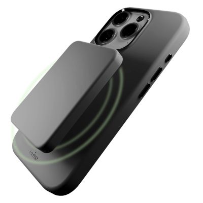 8. Etui silikonowe Puro Icon Mag Pro MagSafe do iPhone 16 Pro - ciemnoszare