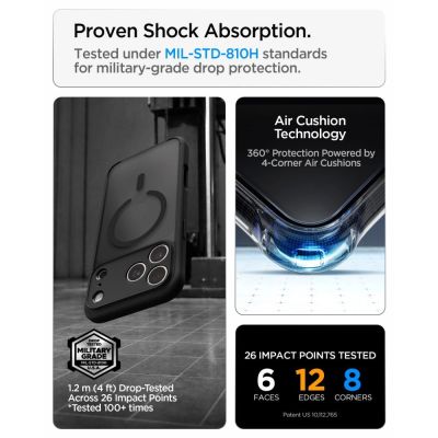 10. Etui Spigen Ultra Hybrid MagSafe na iPhone 18 Pro Max / 17 Pro Max - frost black