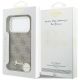 8. Etui Guess 4G Script MagSafe na iPhone 17 Pro - brązowe