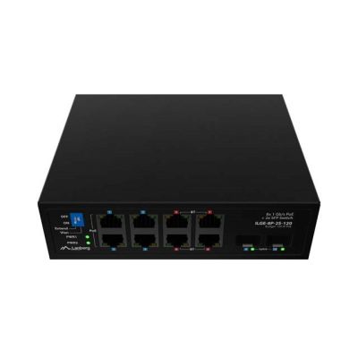 13. SWITCH LANBERG ILGE-8P-2S-120 LIGHT INDUSTRIAL POE 4XBT 4XAT 2XSFP DIN GIGABIT ETHERNET
