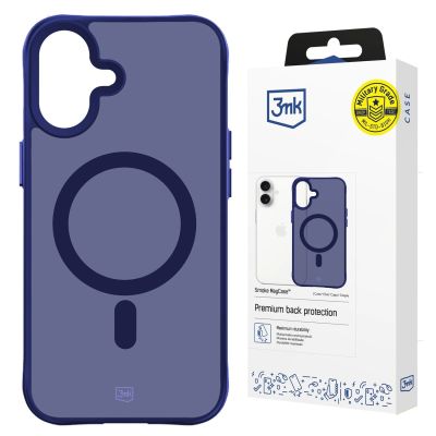 16. Etui 3mk Smoke MagCase na iPhone 16 - niebieskie-półprzezroczyste