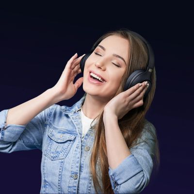 7. Słuchawki nauszne QCY H3 z ANC i Bluetooth 5.4 - czarne