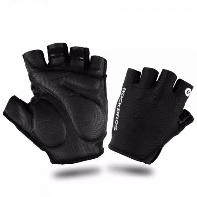4. Rękawiczki rowerowe Rockbros S106BK rozmiar S - czarne
