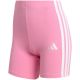 2. Spodenki damskie adidas Essentials 3-Stripes High Waisted Biker różowe KT1625