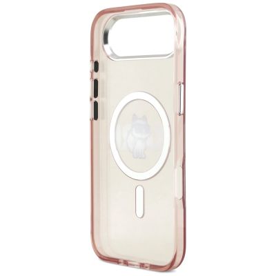 7. Etui Karl Lagerfeld IML Choupette Sketch Logo MagSafe na iPhone 17 Air - różowe