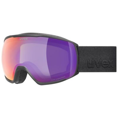 Uvex 5501922130 gogle do sportów zimowych Czarny Unisex Lustro Soczewka sferyczna