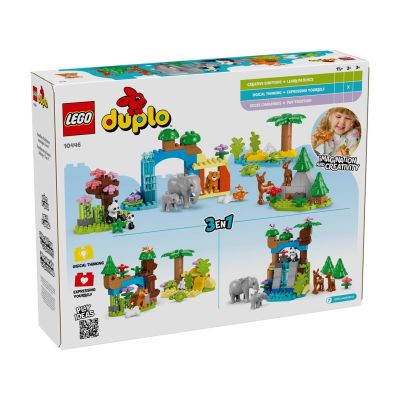 11. LEGO DUPLO TOWN 10446 Rodziny dzikich zwierząt 3w1