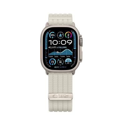 3. Pasek Tech-Protect Nylon Sport na Apple Watch 44 / 45 / 46 / 49 mm - beżowy