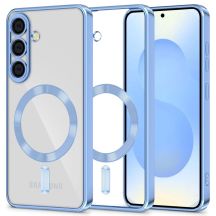 Etui Tech-Protect MagFlex MagSafe na Samsung Galaxy S25 - przezroczysto-niebieskie