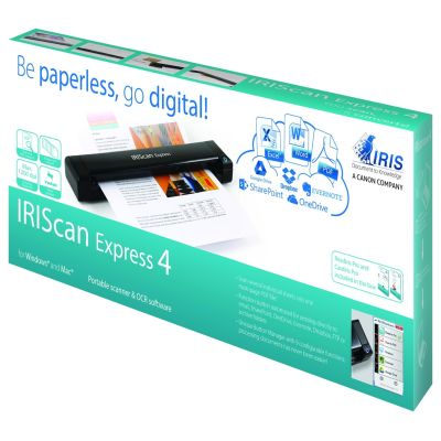 10. I.R.I.S. IRIScan Express 4 Skaner z podajnikiem 1200 x 1200 DPI A4 Czarny