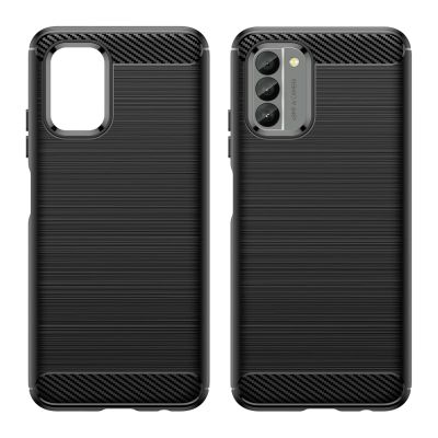 3. Carbon Case etui Nokia G400 elastyczny silikonowy karbonowy pokrowiec czarne
