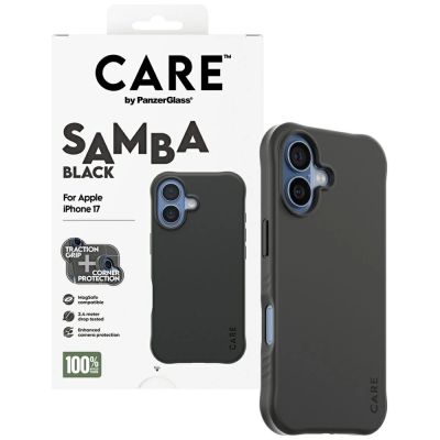 4. Etui CARE by PanzerGlass Fashionable Samba MagSafe na iPhone 17 - czarne