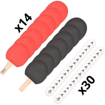 29. ZESTAW DO TENISA STOŁOWEGO JOOLA W TORBIE 14 RAKIETKI 30 PIŁECZKI