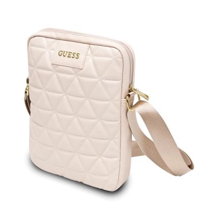 2. Torba Guess Quilted na tablet 10" - różowa