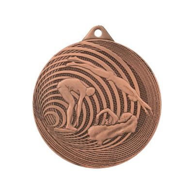 10. MEDAL STALOWY PŁYWANIE FI 70 MMC3074 - BRĄZOWY