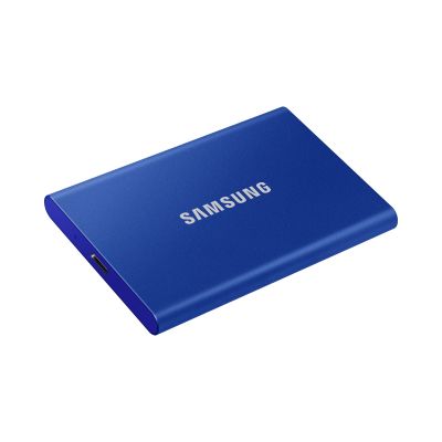 3. Dysk zewnętrzny SSD Samsung T7 (1TB; USB 3.2; niebieski; MU-PC1T0H/WW)