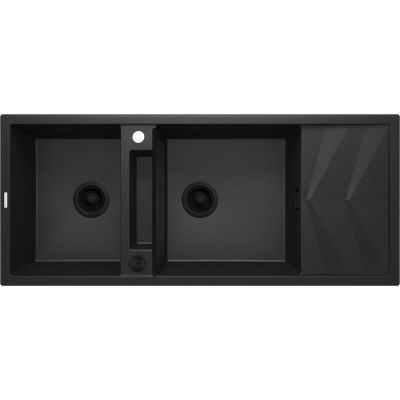 Zlewozmywak granitowy magnetyczny 2-komorowy z ociekaczem ZRM_G213 5907650817192
