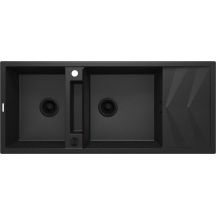 Zlewozmywak granitowy magnetyczny 2-komorowy z ociekaczem ZRM_G213 5907650817192