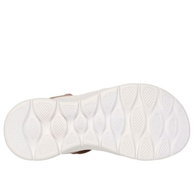 4. Skechers damskie sandały GO WALK FLEX SANDAL EMMA 141473 TAN