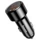 3. Ładowarka samochodowa Baseus Magic Series 45 W z wyświetlaczem 1x USB-A + 1x USB-C - czarna