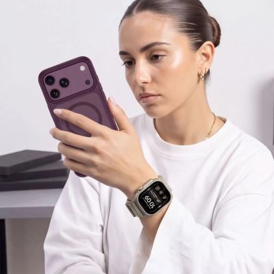 4. Pasek Tech-Protect Nylon Pro na Apple Watch 44 / 45 / 46 / 49 mm - beżowo-oliwkowy