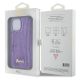 8. Etui Guess Sequin Script Metal na iPhone 15 - fioletowe