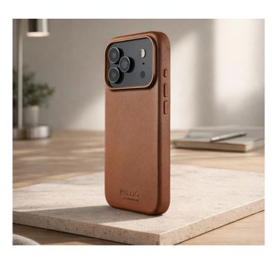 9. Mujjo Leather Case - etui skórzane do iPhone 17 Pro Max kompatybilne z MagSafe (tan)