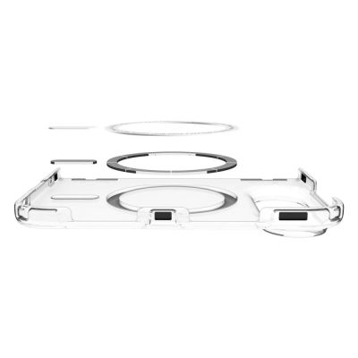 5. Etui Spigen Ultra Hybrid Pro MagSafe na iPhone Duo - przezroczysto-białe