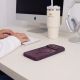 7. Etui Tech-Protect MagPeak MagSafe CC na iPhone 18 Pro Max / 17 Pro Max - przezroczysto-burgundowe
