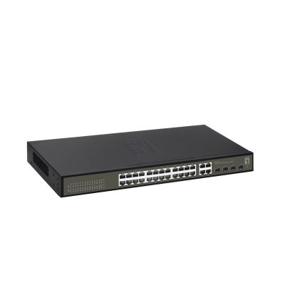 4. LevelOne GES-2128 przełącznik sieciowy Zarządzany L2 Gigabit Ethernet (10/100/1000) Czarny