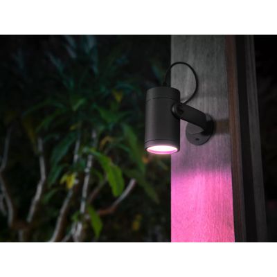 6. Philips Hue White and color ambiance Zewnętrzny reflektor Lily