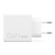 6. Ładowarka sieciowa Lenovo G0A6065WEU GaN 2x USB-C 65W biała