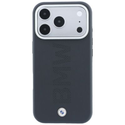 3. Etui BMW Sign Centered Deboss MagSafe na iPhone 17 Pro / 18 Pro - szare