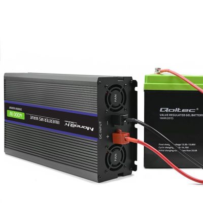 9. Qoltec Przetwornica napięcia Monolith 4000 MS Wave 51928, 12V na 230V, 2000/4000W, USB
