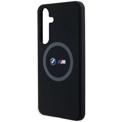 6. Etui BMW M Silicone Printed Ring MagSafe na Samsung Galaxy S24+ - czarne
