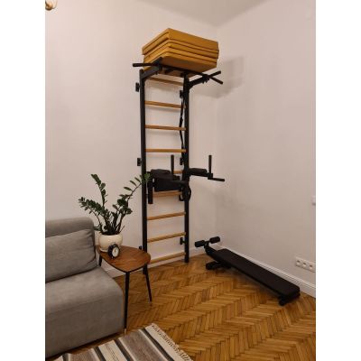 33. MATERAC GIMNASTYCZNY SKŁADANY BRĄZOWY 180CM BENCHK