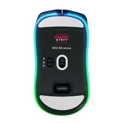 6. CHERRY XTRFY M50 Wireless myszka Gaming Po prawej stronie RF Wireless + Bluetooth + USB Type-C Optyczny 12000 DPI