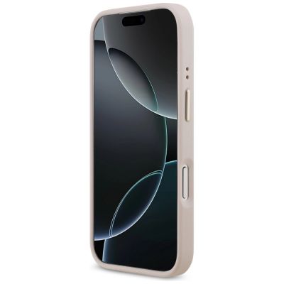 5. Etui Guess 4G Strass Logo MagSafe na iPhone 17 Pro - różowe