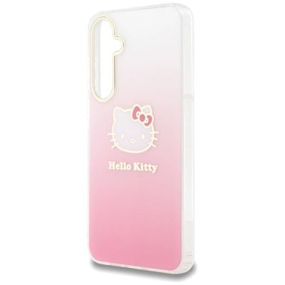 6. Etui Hello Kitty IML Gradient Electrop Kitty Head na Samsung Galaxy A55 - różowe