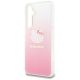 6. Etui Hello Kitty IML Gradient Electrop Kitty Head na Samsung Galaxy A55 - różowe