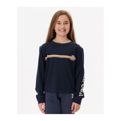 Koszulka RIP CURL Melting Wave Long Sleeve -Girl granatowy
