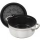 3. Garnek żeliwny okrągły STAUB 40501-413-0 - biała trufla 5.2 ltr