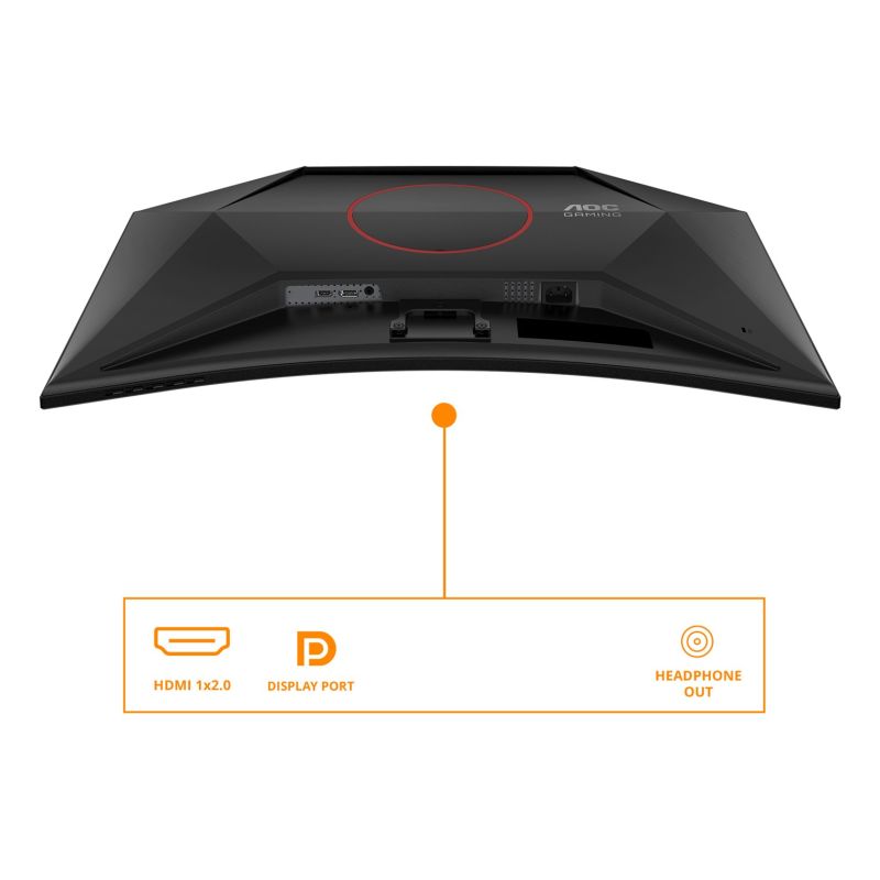 3. AOC G4 C32G42ZE monitor komputerowy 80 cm (31.5") 1920 x 1080 px Full HD LED Czarny, Czerwony