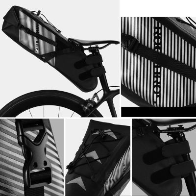 3. Torba rowerowa Rockbros AS-013 podsiodłowa 10L - czarny